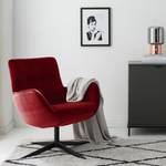 Fauteuil Nizas velours - Rouge Bordeaux