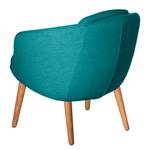 Fauteuil Monsac I vlakweefsel - Petrolblauw