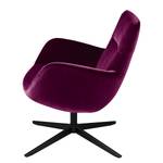 Fauteuil Nizas fluweel - Paars