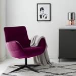 Fauteuil Nizas velours - Mauve