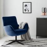 Fauteuil Nizas fluweel - Marineblauw