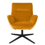 Fauteuil Nizas fluweel - Saffraan