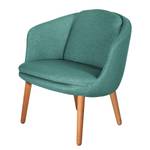 Fauteuil Monsac I vlakweefsel - Mintgrijs