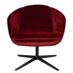 Fauteuil Monsac II velours - Rouge Bordeaux