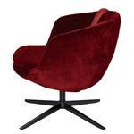 Fauteuil Monsac II fluweel - Wijnrood