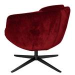 Fauteuil Monsac II velours - Rouge Bordeaux