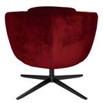 Fauteuil Monsac II velours - Rouge Bordeaux