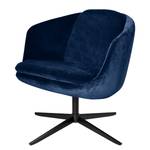 Fauteuil Monsac II fluweel - Marineblauw