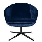 Fauteuil Monsac II velours - Bleu marine