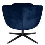 Fauteuil Monsac II velours - Bleu marine