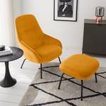 Fauteuil Rivel fluweel - Saffraan