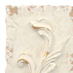 Wandobjekt Lozzi I Polyresin - Beige / Cremeweiß, Gold gewischt