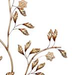 Muurdecoratie Stoer ijzer - antiek goudkleurig