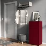 Wandgarderobe Madeo kasjmierkleurig/zwart - Breedte: 76 cm