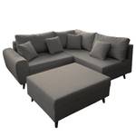 Ecksofa Precy II Flachgewebe - Braun Meliert