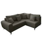 Ecksofa Precy I Flachgewebe - Braun