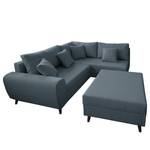 Ecksofa Precy II Flachgewebe - Dunkelblau