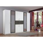 Armoire Diver Blanc / Graphite - Largeur : 270 cm