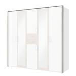 Cadre d’armoire Diver Blanc alpin / Imitation chêne parqueté - Largeur : 228 cm