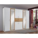 Cadre d’armoire Diver Blanc alpin / Imitation chêne parqueté - Largeur : 273 cm