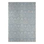 Tapis extérieur Choy Fibres synthétiques - Crème / Bleu ciel - 140 x 200 cm