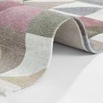 Laagpolig vloerkleed Ciaran geweven stof - Taupe/mauve - 160 x 230 cm