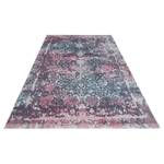 Laagpolig vloerkleed Menga Grijs - Roze - 80 x 150 cm