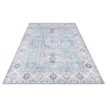 Kurzflorteppich Gratia Webstoff - Jeansblau - 80 x 150 cm