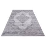 Laagpolig vloerkleed Carme geweven stof - Leisteengrijs - 200 x 290 cm