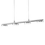 LED-hanglamp Rennes glas / chroom - 4 lichtbronnen