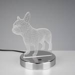 LED-Tischleuchte Dog Kunststoff / Chrom - 1-flammig