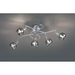 Plafondlamp Brest IV transparant glas / chroom - 5 lichtbronnen