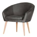 Fauteuil Tippytoe VI antieke leerlook - Bruingrijs