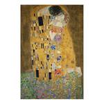 Tableau déco Le baiser Klimt Matériau dérivé du bois - Doré