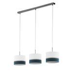 Suspension Spaltini II Tissu / Acier - 3 ampoules