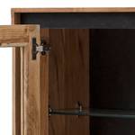 Buffet haut Weldon Acacia massif / Placage en pierre / Acacia / Noir