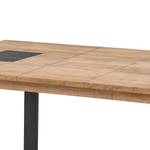 Table Weldon II Acacia massif / Placage en pierre / Acacia / Noir