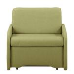 Fauteuill convertible Disley II Tissu - Vert pistache - Avec accoudoirs