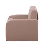 Fauteuill convertible Disley II Tissu - Mauve - Avec accoudoirs