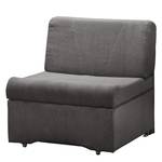 Fauteuill convertible Disley IV Tissu - Gris foncé - Sans accoudoirs