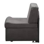 Fauteuill convertible Disley IV Tissu - Gris foncé - Sans accoudoirs