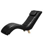 Chaise relax Sandon II Imitation cuir - Cuir synthétique Maija: Noir