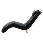 Chaise relax Sandon II Imitation cuir - Cuir synthétique Maija: Noir