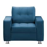 Fauteuil Upwell II Microfibre - Bleu marine - Sans repose-pieds