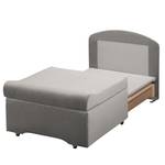 Fauteuill convertible Disley III Microfibre - Gris - Sans accoudoirs