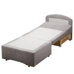 Fauteuill convertible Disley IV Tissu - Gris clair - Sans accoudoirs