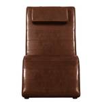 Chaise relax Sandon II Imitation cuir - Cuir synthétique Maija: Marron chocolat