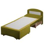 Fauteuill convertible Disley III Microfibre - Vert pistache - Sans accoudoirs