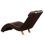Chaise relax Sandon II Imitation cuir - Cuir synthétique Maija: Marron bison