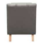 Ligfauteuil Sandon II kunstleer - Velours Ravi: Taupe